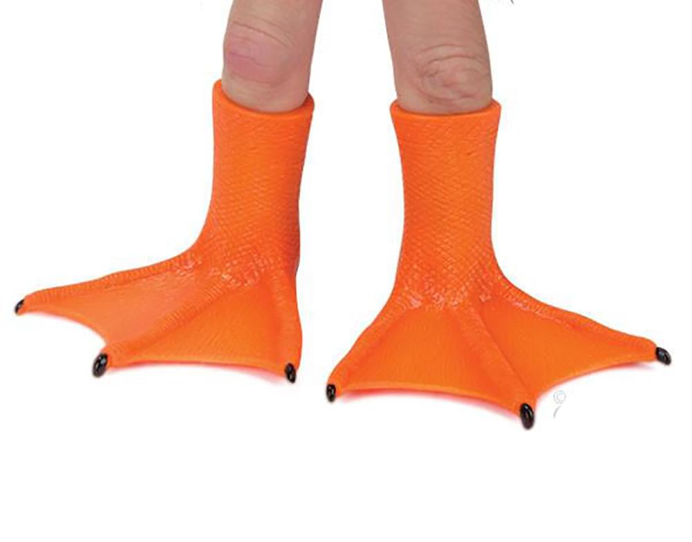 Duck Feet Finger Puppet, Single Finger Puppet