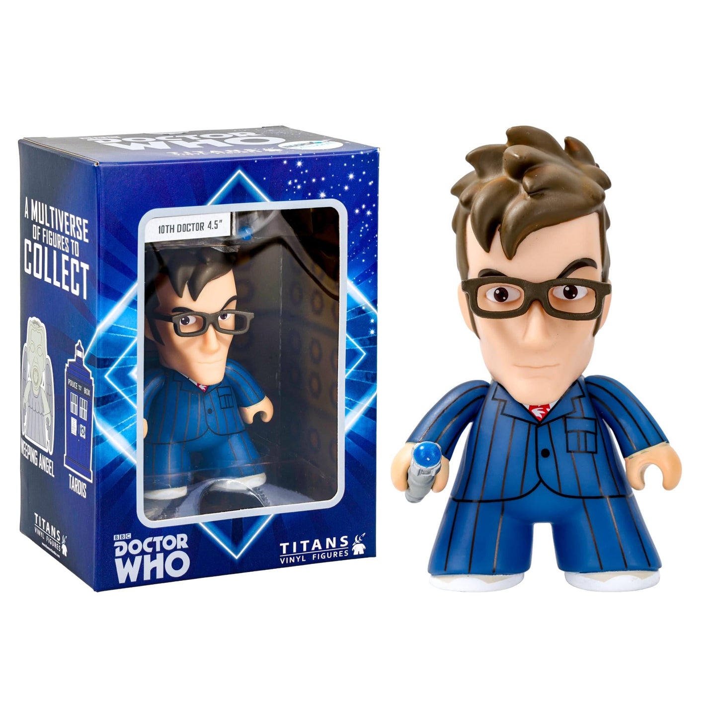 Doctor Who Titan 10th Doctor with Blue Pinstripe Suit 6.5 Vinyl Figure