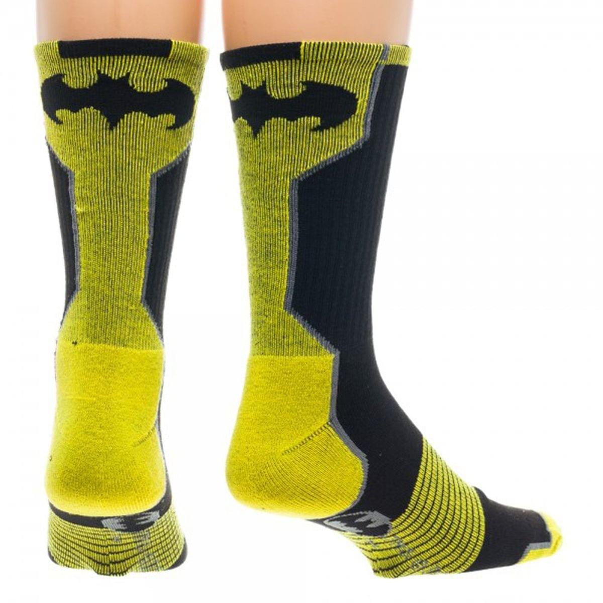 Batman Logo Black & Yellow Active Crew Sock