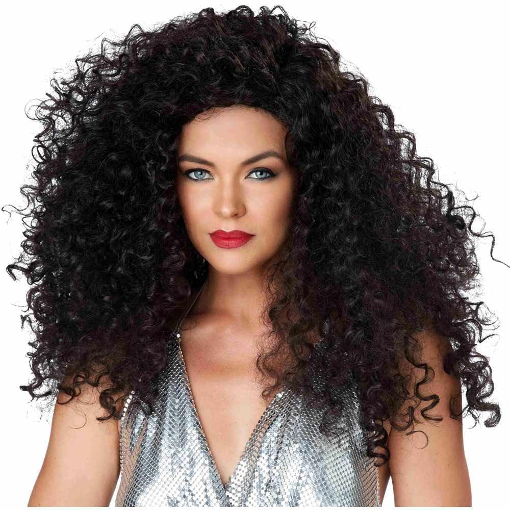 Disco Diva Do Brunette Costume Wig