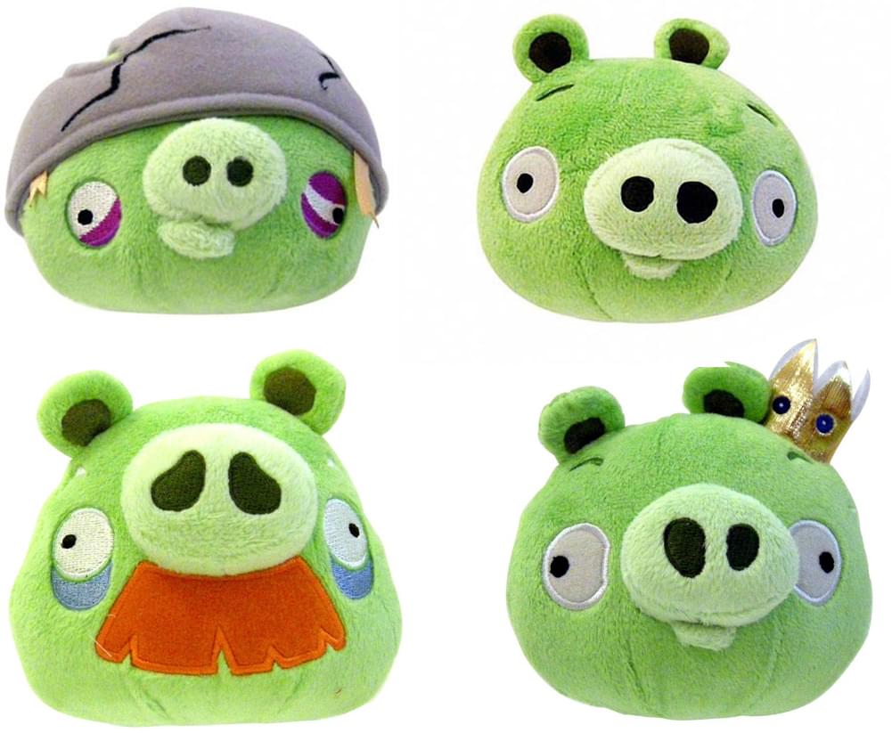 Angry Birds 5 Plush Assortment: Set of 4 Pigs