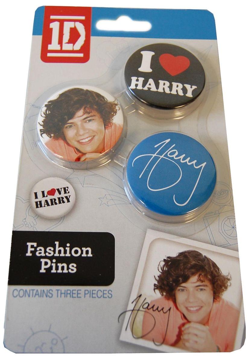 1D One Direction Fashion Pins Harry