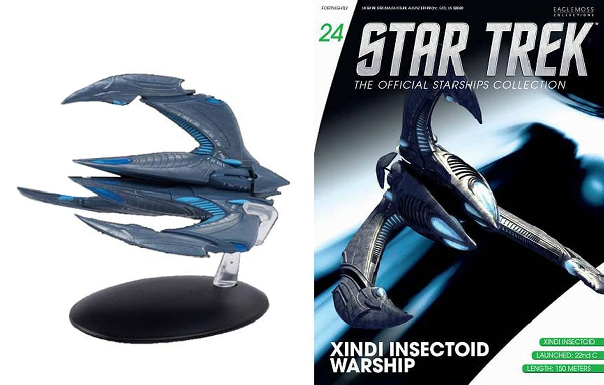 Eaglemoss Star Trek Official Starship Magazine #24 Xindi Insectoid Starship