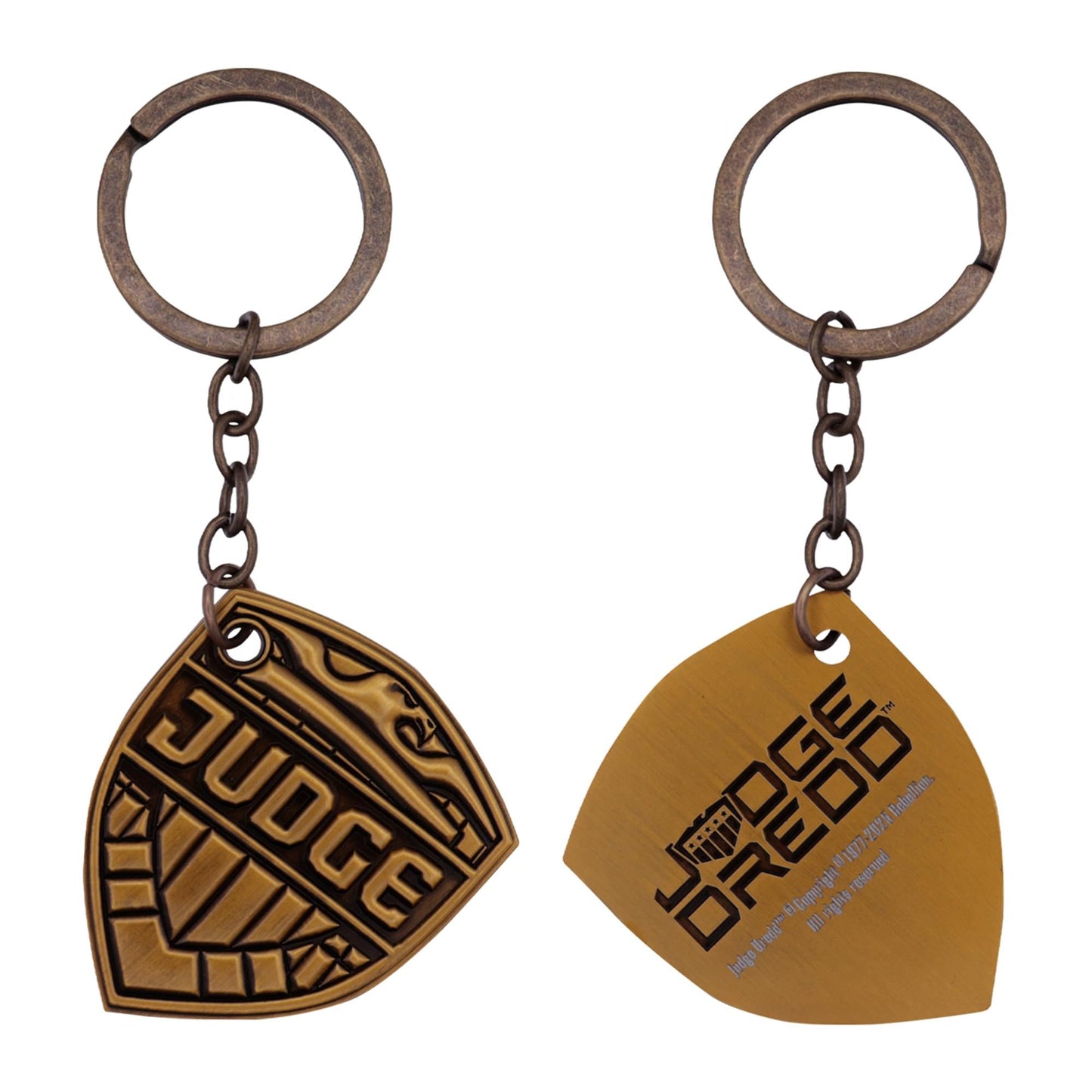 2000 AD Judge Dredd Badge Limited Edition Metal Keychain