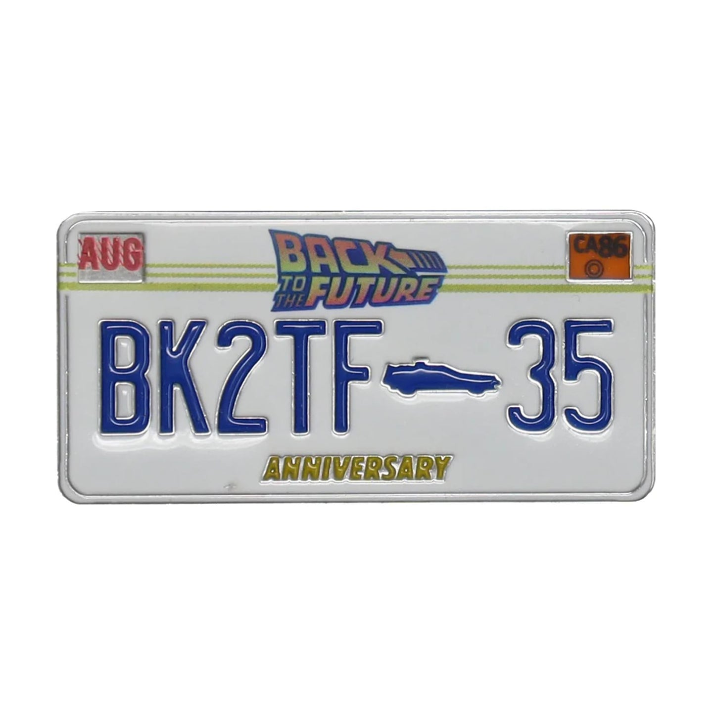 Back To The Future License Plate Limited Edition 35th Anniversary Enamel Pin