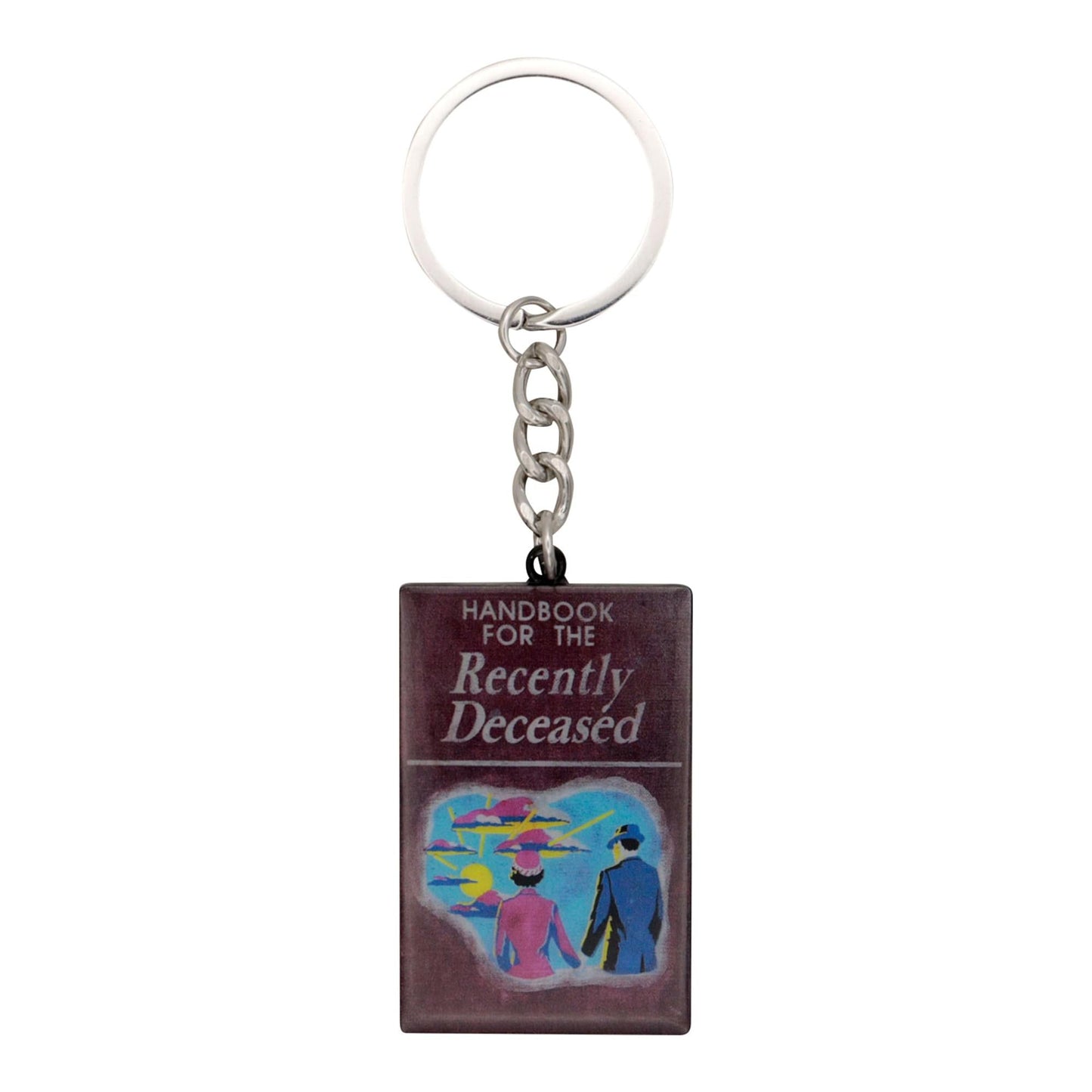 Beetlejuice Handbook Of The Recently Deceased Enamel Metal Keychain