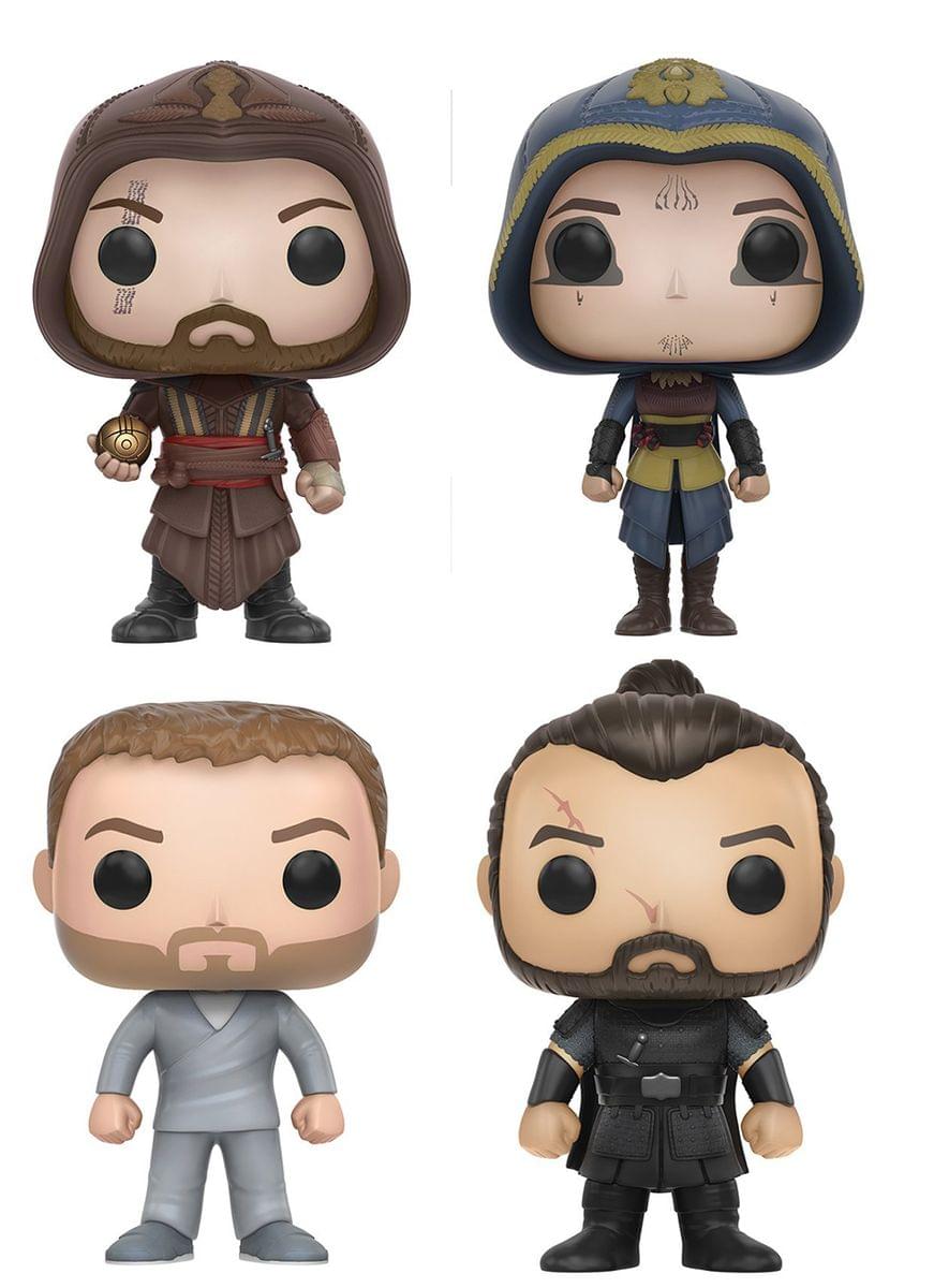 Assassin's Creed Movie POP Vinyl Figure Set: Callum Lynch, Aguilar, Ojeda, Maria