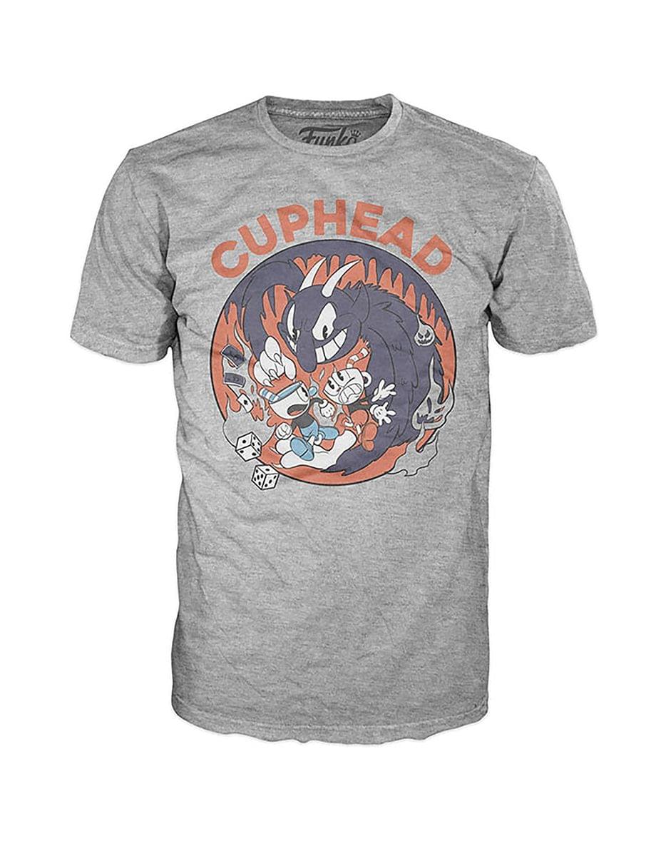 Cuphead Pop! Tees Cuphead & Mugman vs The Devil Men's T-Shirt
