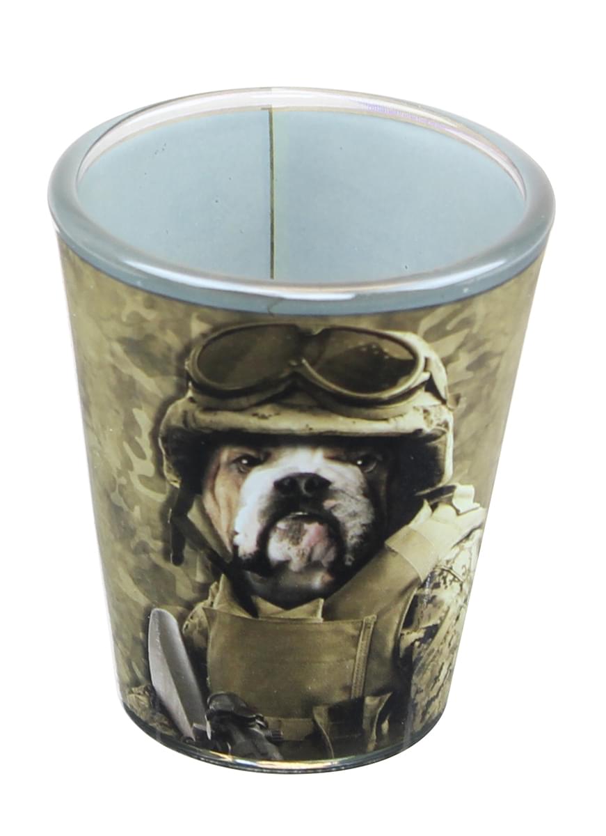 Combat Sam 2oz Shot Glass