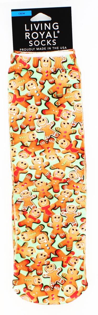 Christmas Gingerbread Men Crew Socks