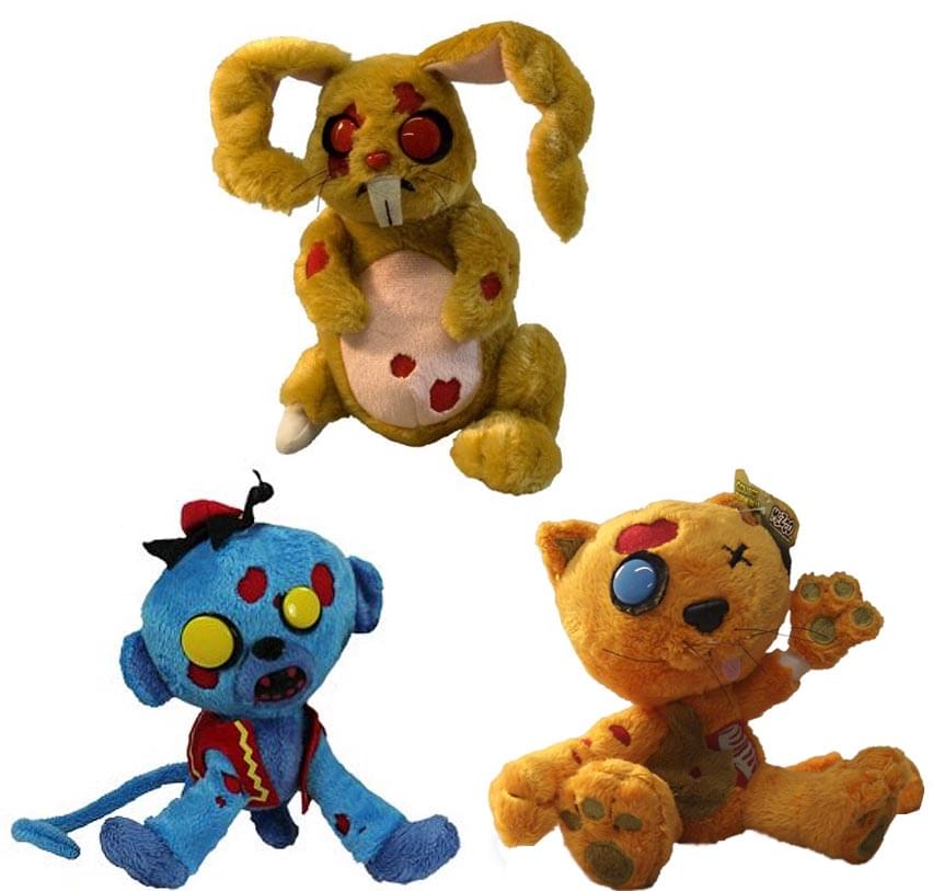 Creepy Cuddlers Zombie Plush Set Of 3