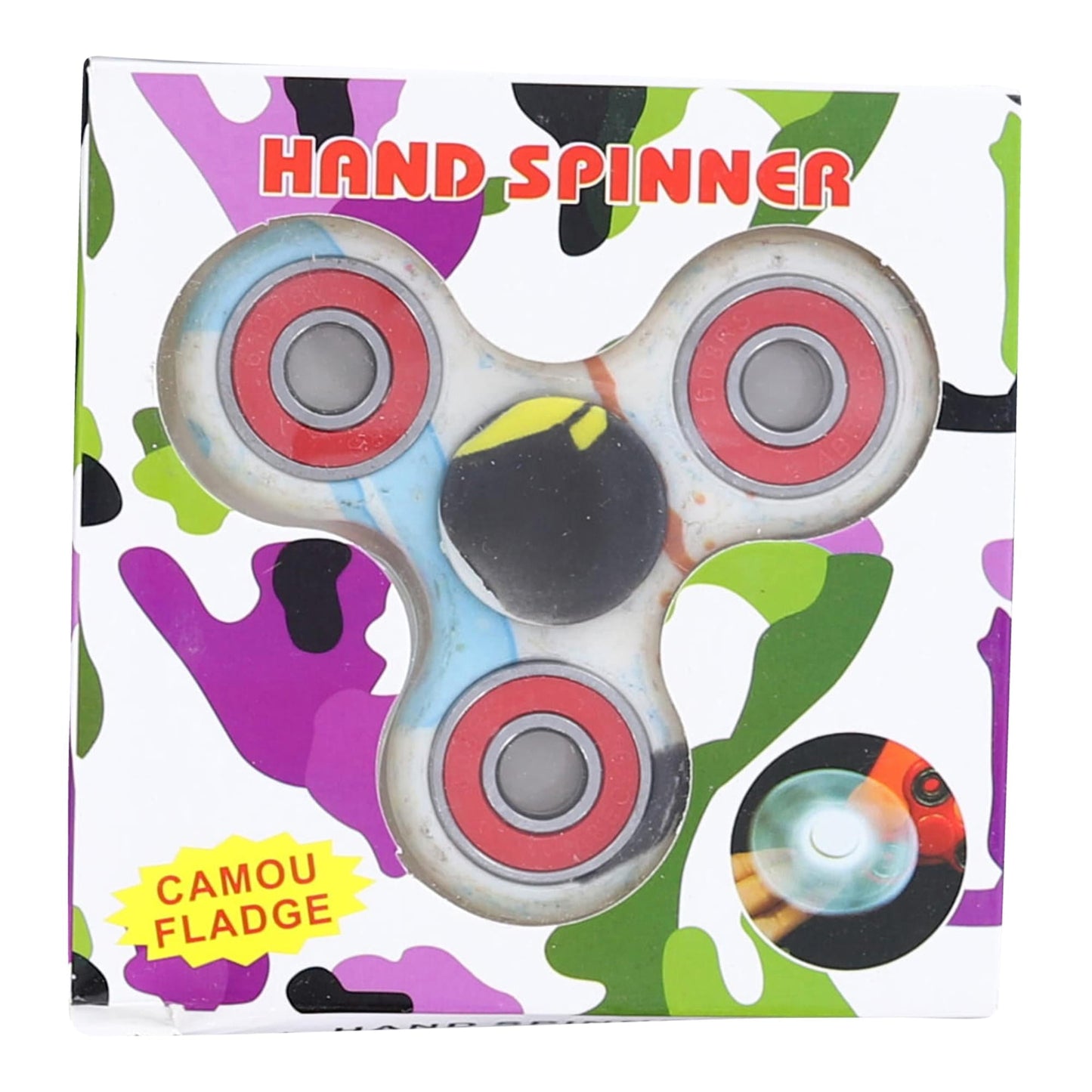 Colored Camo Fidget Spinner