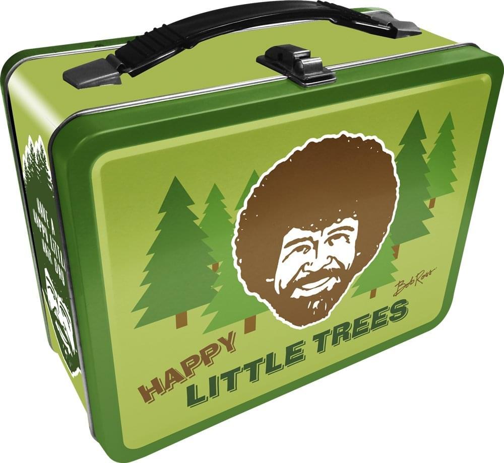 Bob Ross Happy Little Trees 7.75 x 6.75 x 4 Collectible Tin Lunch Box