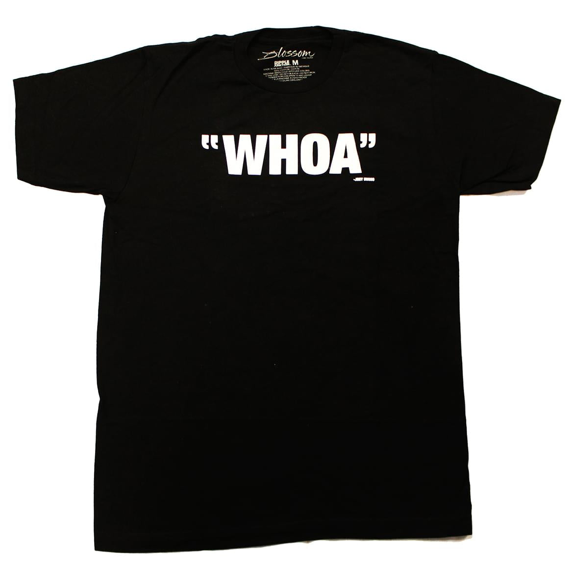 Blossom Whoa Men's Black Cotton T-Shirt