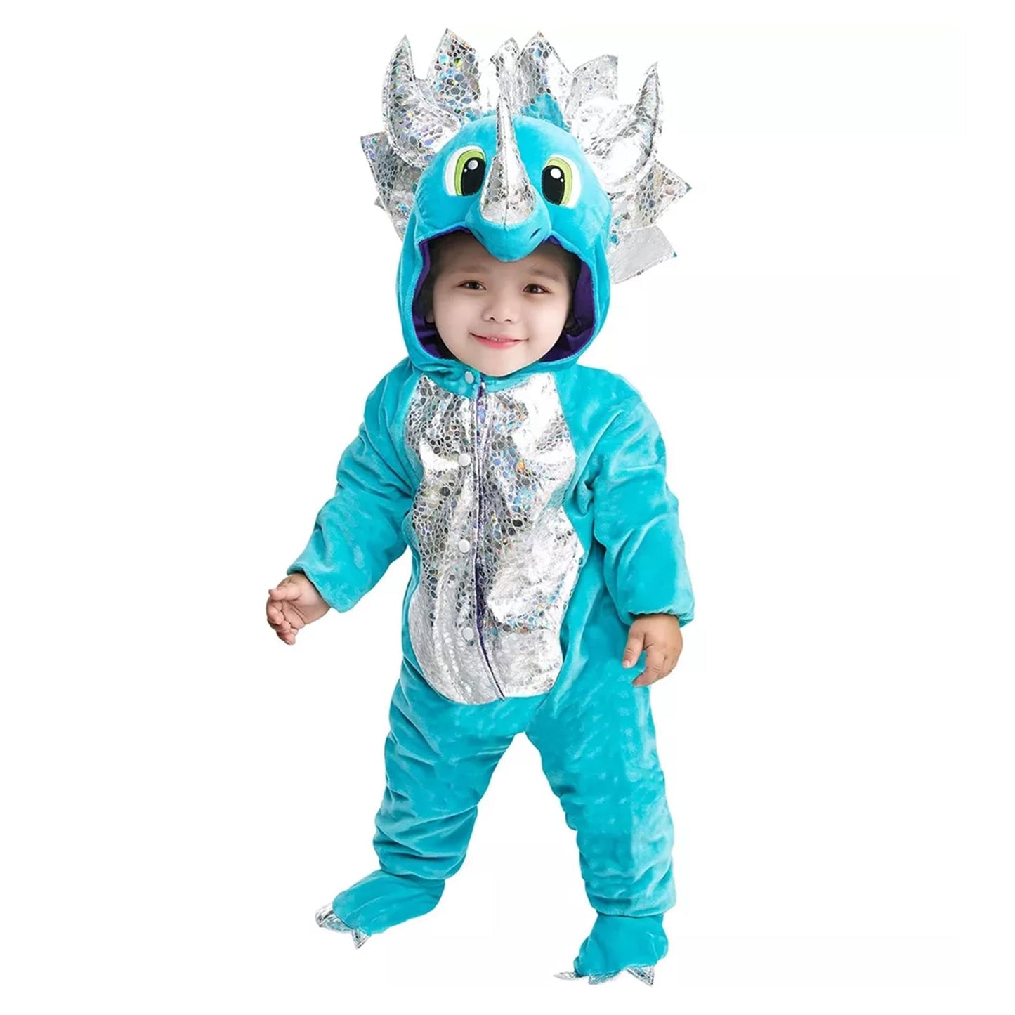 Blue Baby Triceratops Dinosaur Baby Costume