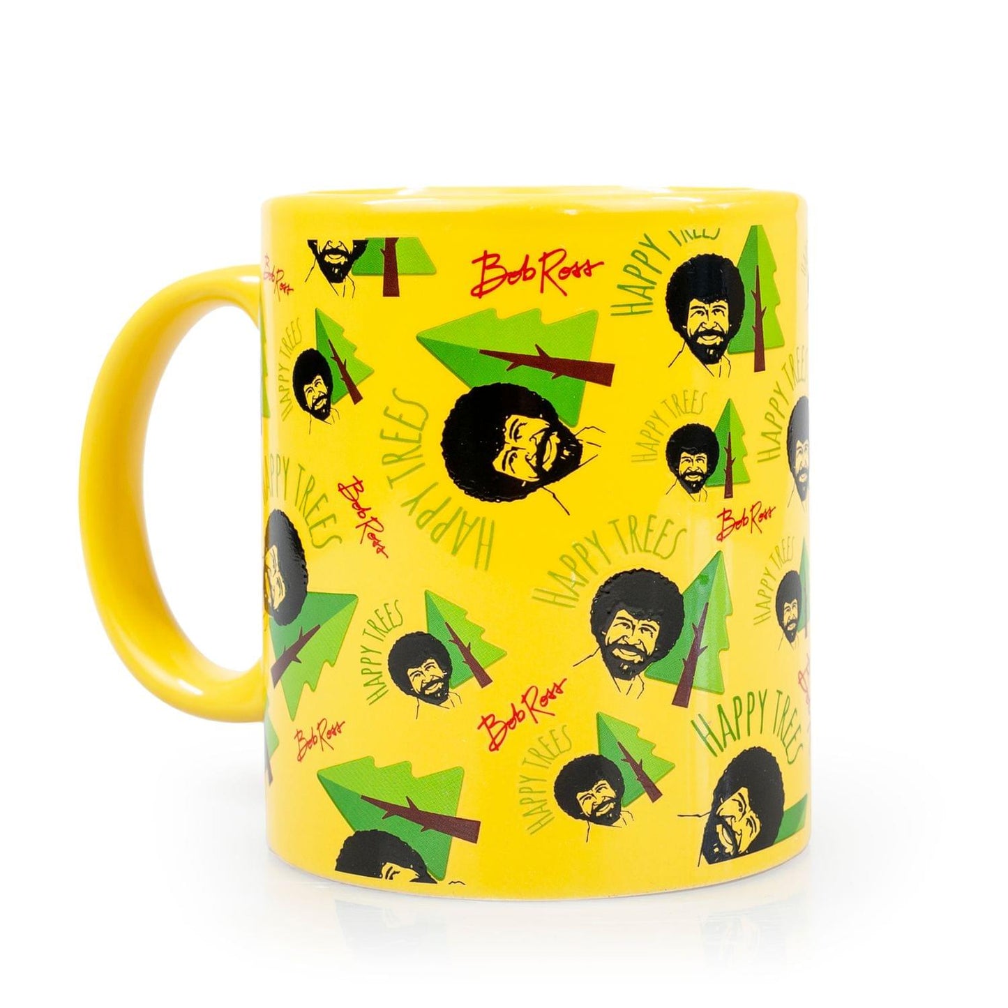 Bob Ross Collectibles | Bob Ross Happy Trees Mug | Yellow