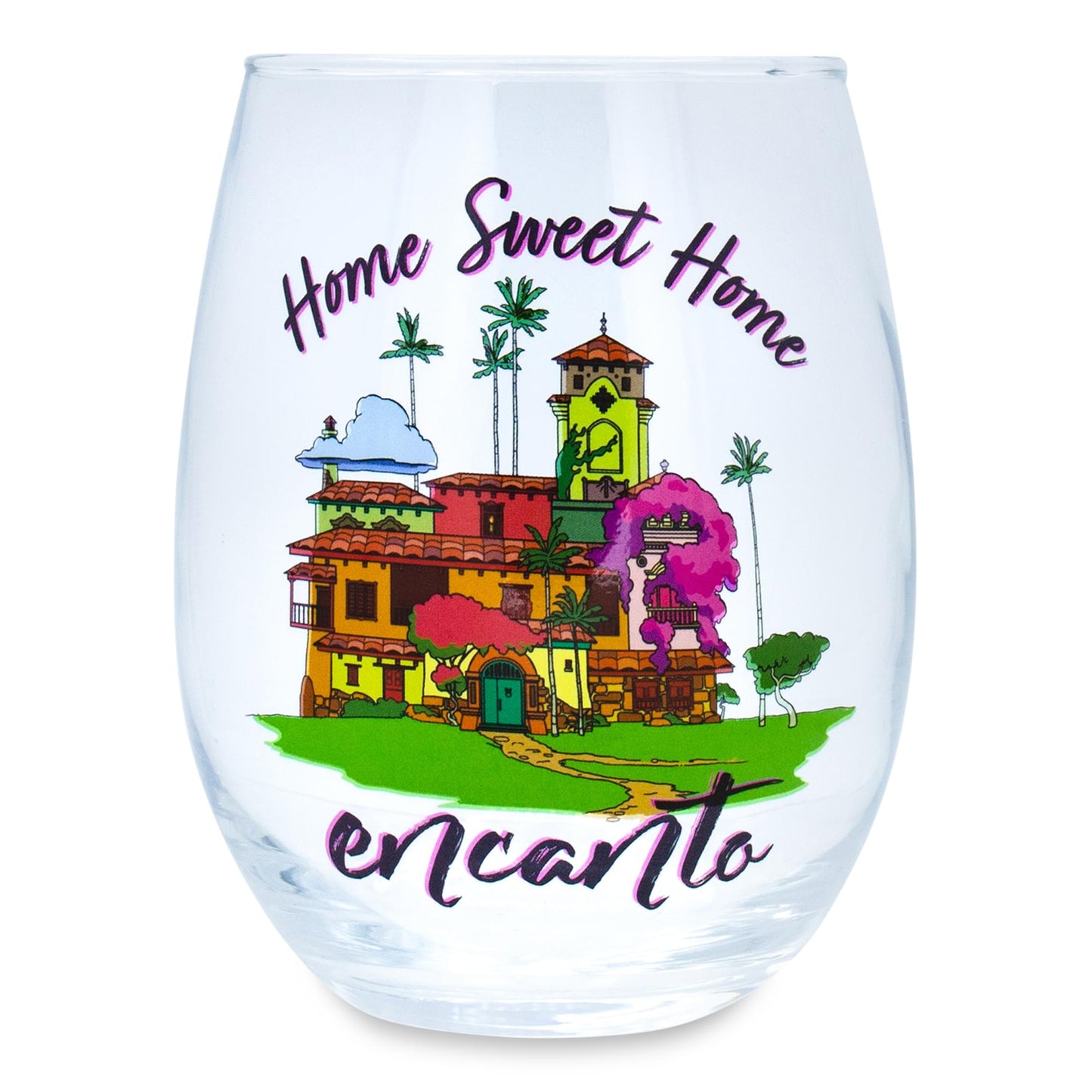 Disney Encanto Home Sweet Home Stemless Wine Glass | Holds 20 Ounces