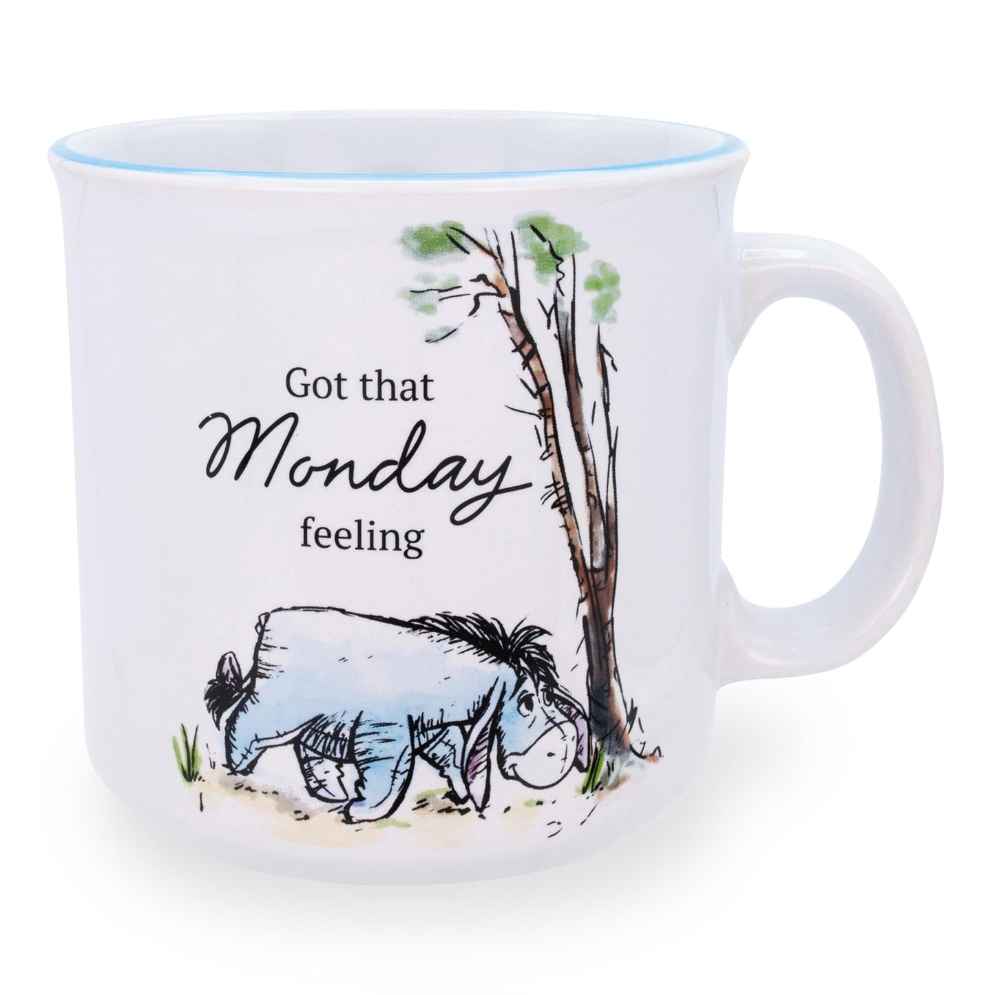 Disney Winnie the Pooh Eeyore Monday Feeling Ceramic Camper Mug | 20 Ounces