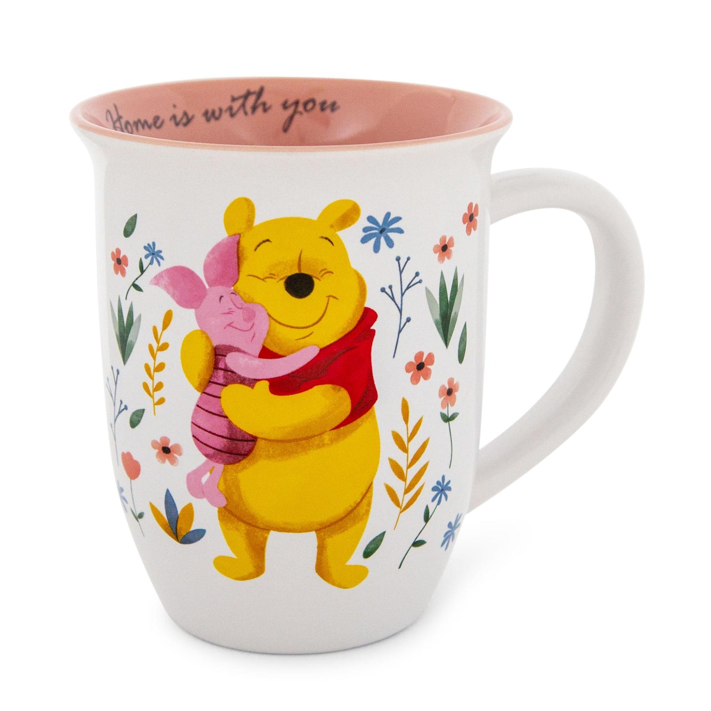 Disney Winnie the Pooh and Piglet Home Is With You Wide Rim Ceramic Mug