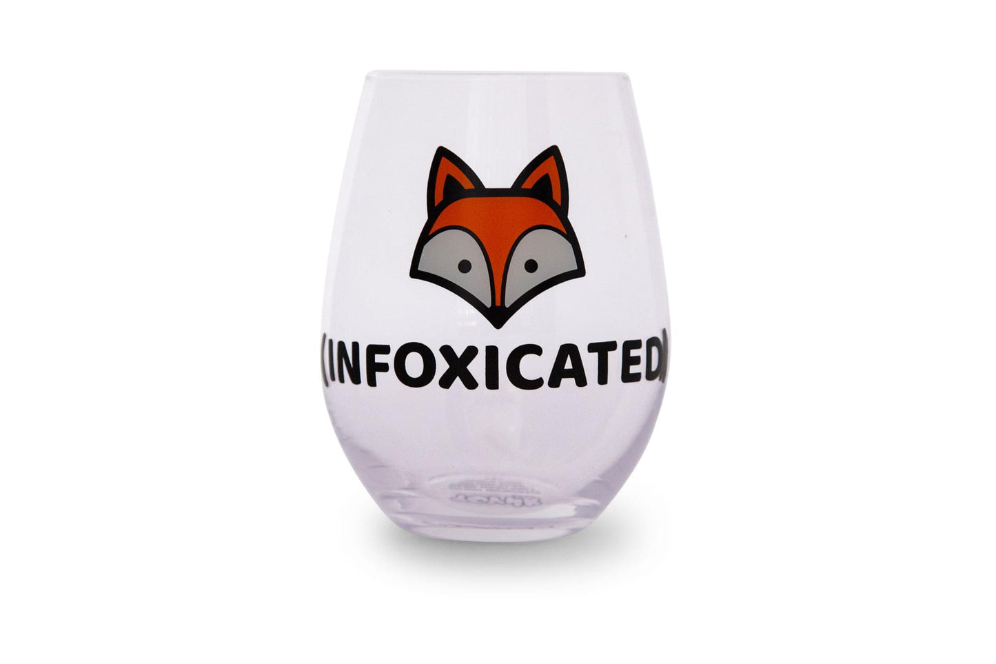 Infoxicated Oversized Stemless Wine Glass | Holds 20 Ounces