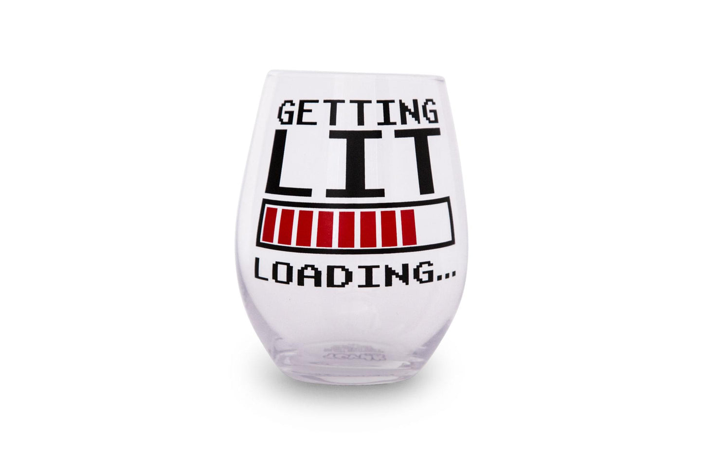 Getting Lit Oversized Stemless Wine Glass | Holds 20 Ounces