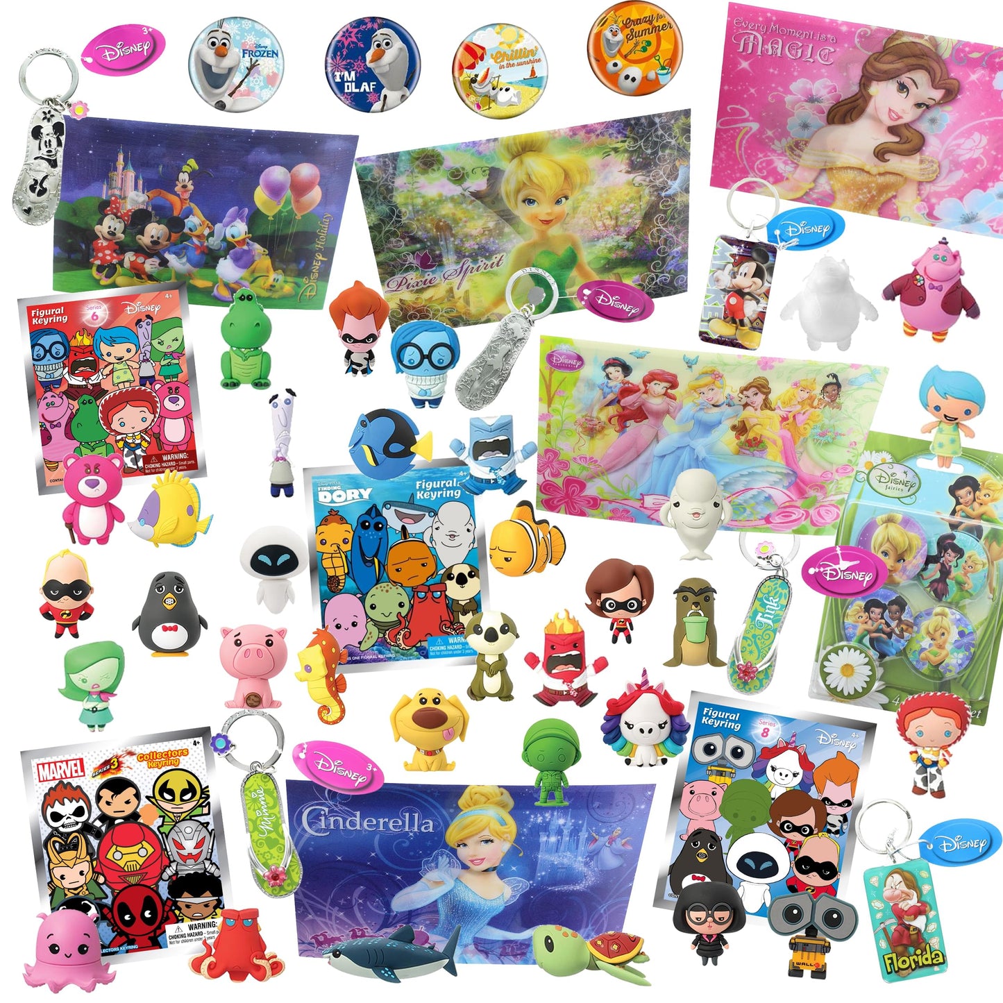 Disney World Of Disney Looksee Gift Box | Includes 7 Disney Themed Collectibles