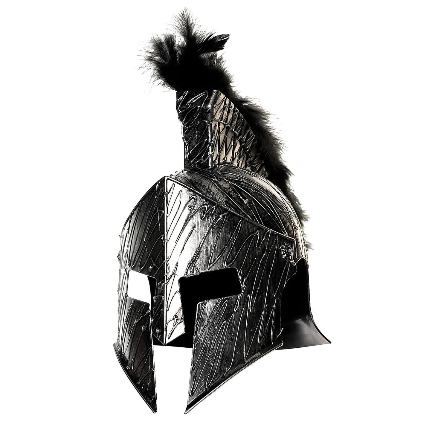 Evil Roman Helmet With Mask Adult Costume Accessory