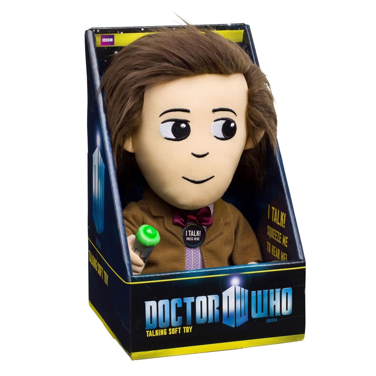 Doctor Who 11th Doctor w/ LED Sonic Screwdriver 9 Talking Plush