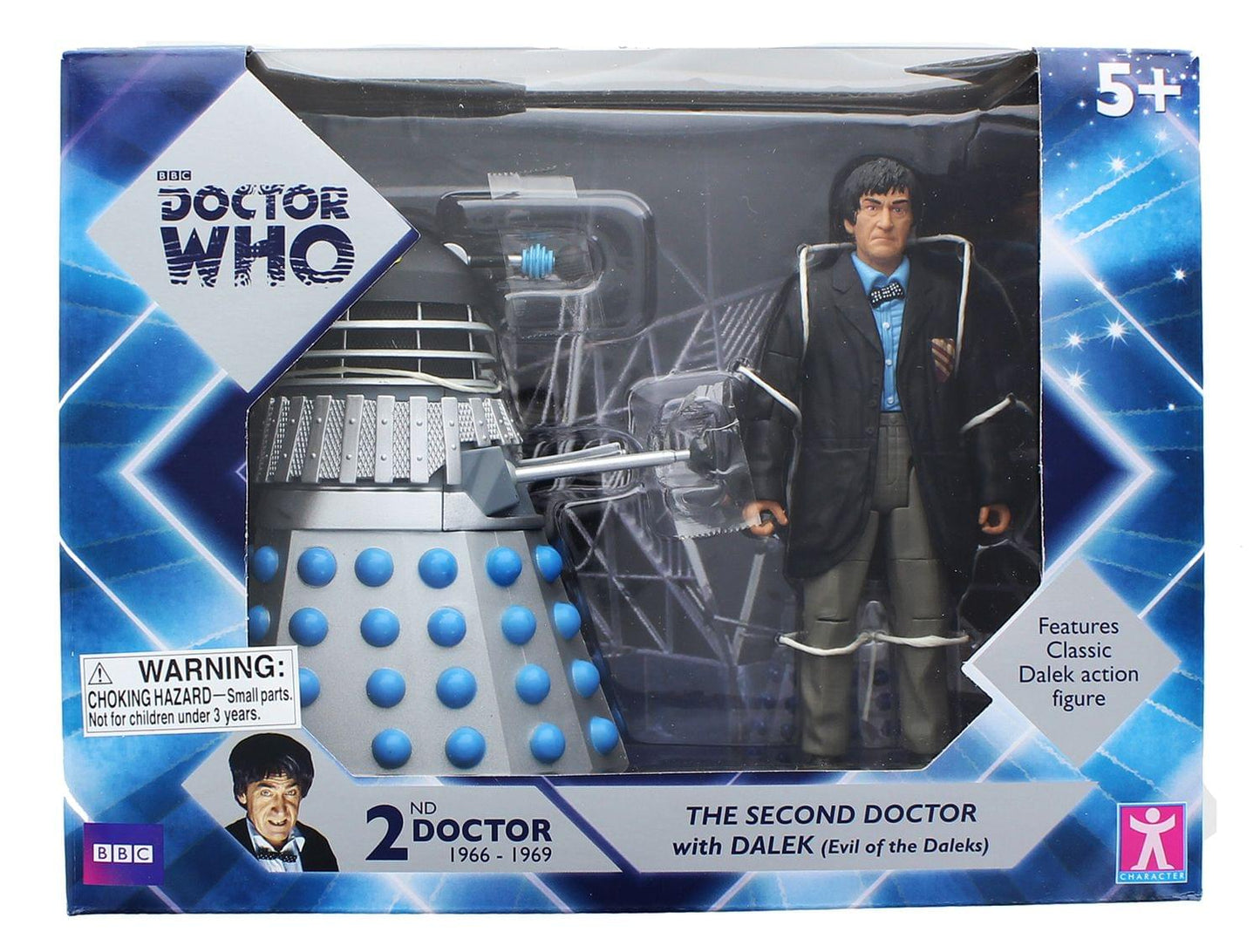 Doctor Who 2nd Doctor w/ Dalek 6 Inch Figure Set - Evil of the Daleks