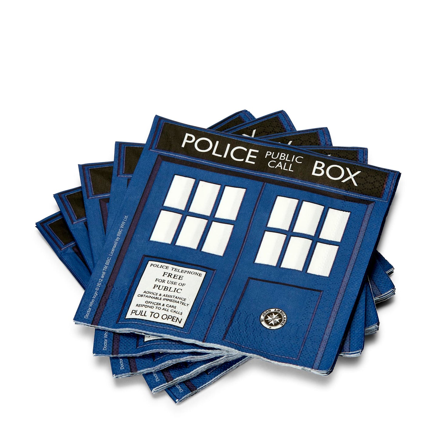 Doctor Who 6.5 TARDIS Paper Napkins, Set of 20