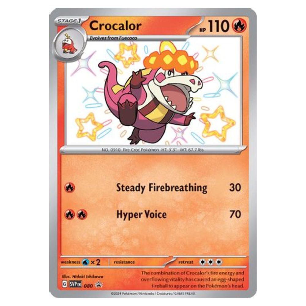 Crocalor - SVP080 Black Star Promo - Pokémon Scarlet & Violet: Paldean Fates