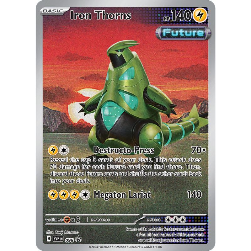 Iron Thorns - SVP098 Black Star Promo - Sealed (Förseglad) - Pokémon Scarlet & Violet: Temporal Forces