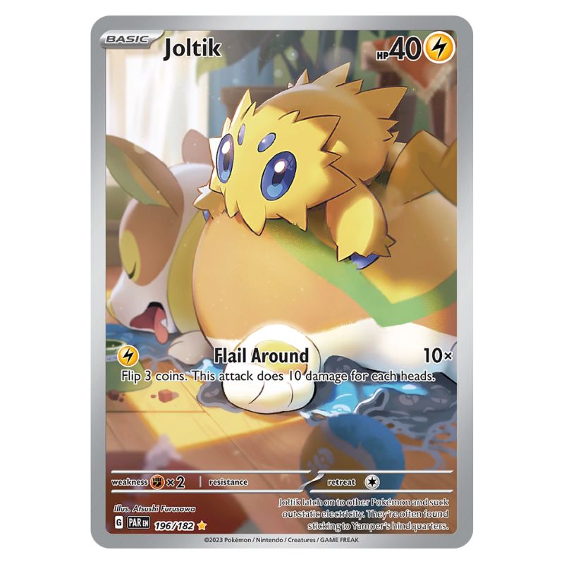 Joltik Illustration Rare - PAR #196/182 - Pokémon Scarlet & Violet: Paradox Rift