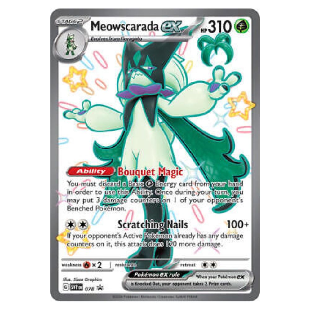 Meowscarada ex - SVP078 Black Star Promo - Pokémon Scarlet & Violet: Paldean Fates