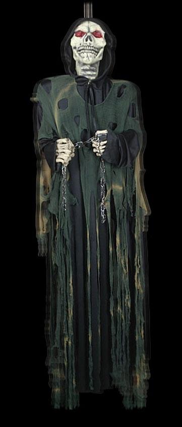 6' Rattling Reaper Hanging Skeleton Prop