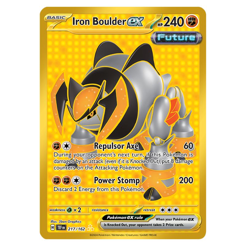 Iron Boulder ex - TEF #217/162 - Pokémon Scarlet & Violet: Temporal Forces