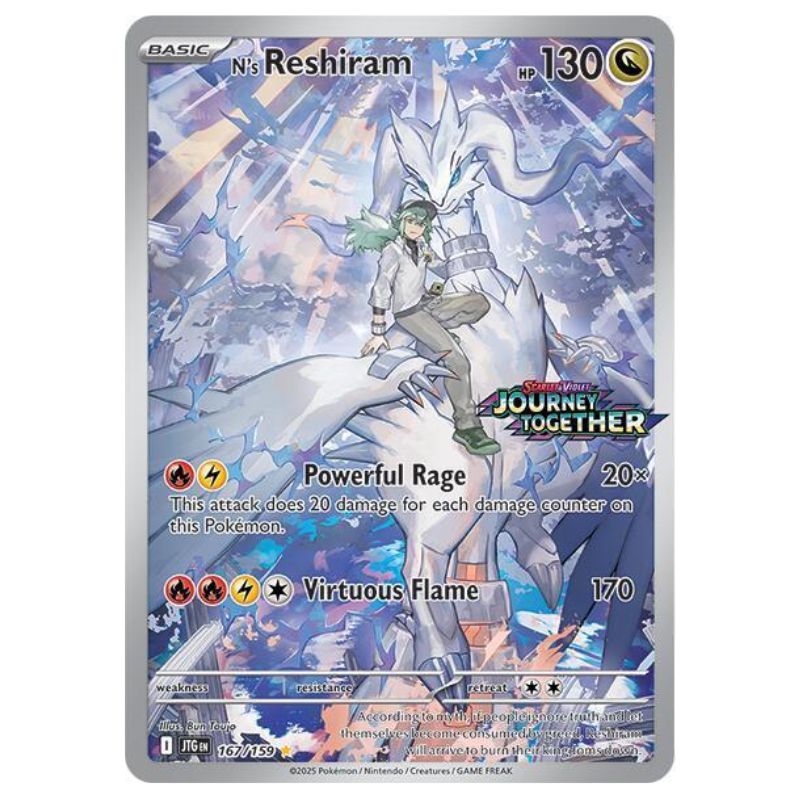N's Reshiram - JTG167/159 - Sealed (Förseglad) - Pokémon Journey Together