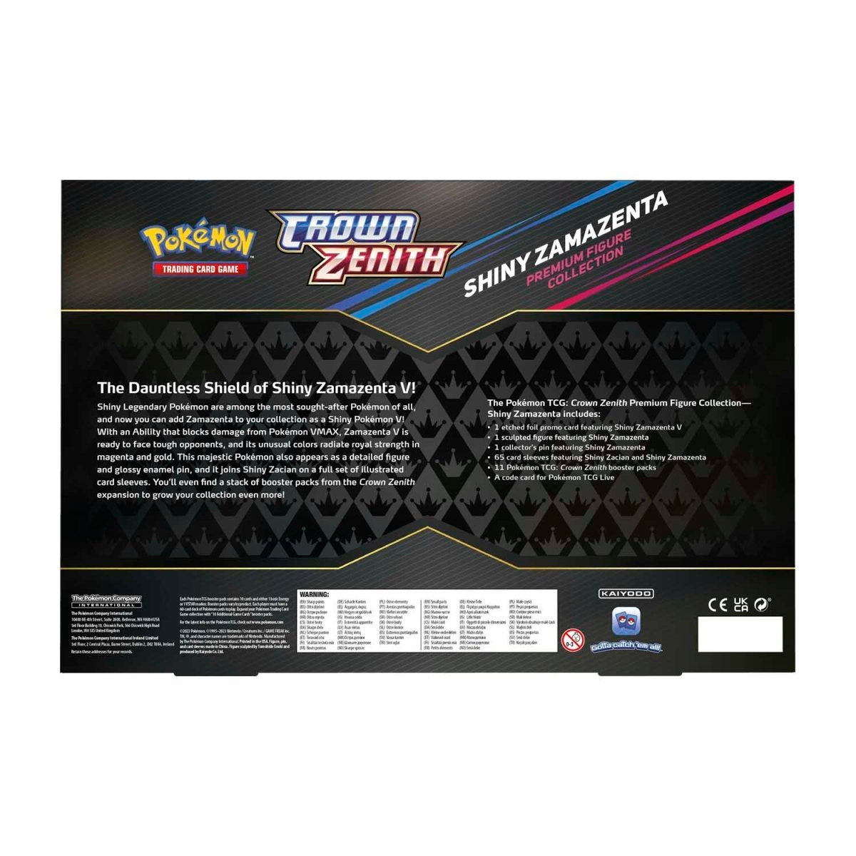 Pokémon TCG: Crown Zenith Premium Figure Collection Box - Shiny Zamazenta