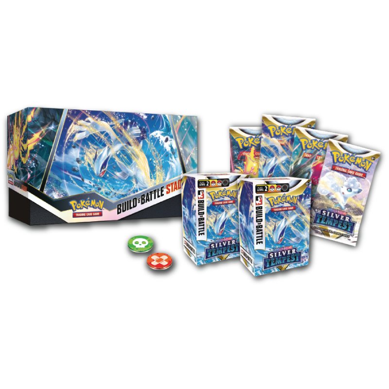 Pokémon Sword & Shield 12: Silver Tempest Build & Battle Stadium Box