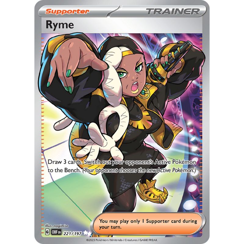 Ryme - Full Art Secret Rare - OBF 221/197 - Pokémon Scarlet & Violet: Obsidian Flames
