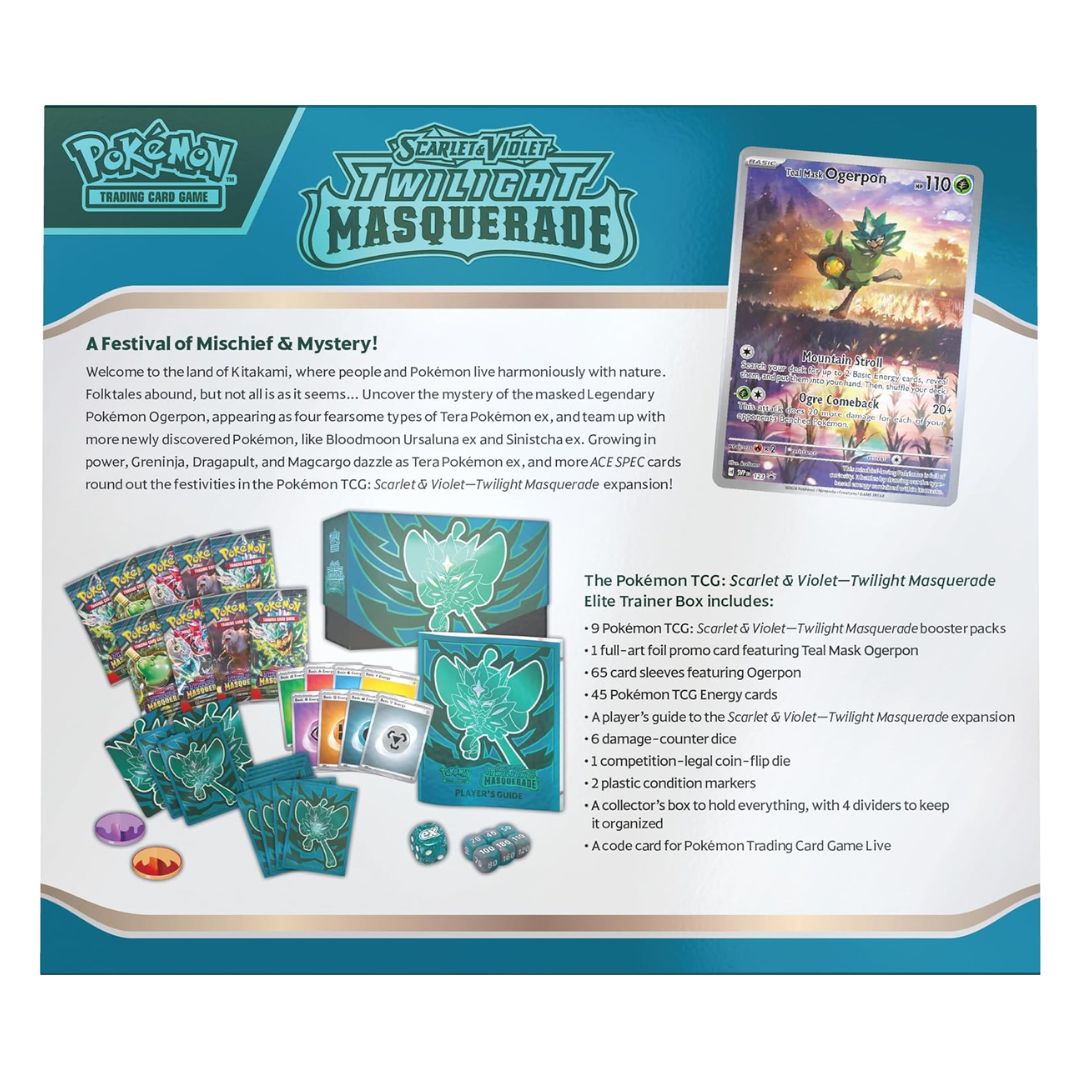 Pokémon Scarlet & Violet 6: Twilight Masquerade Elite Trainer Box