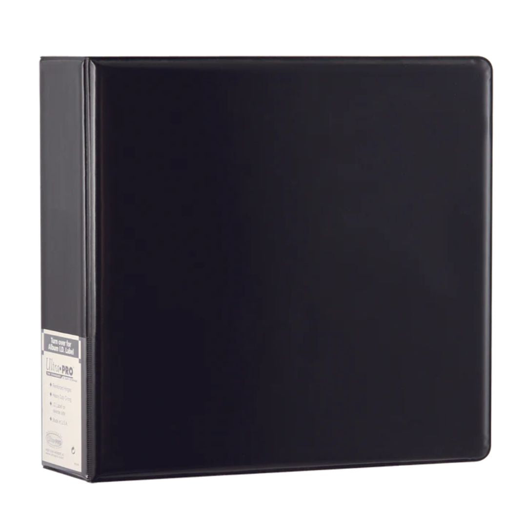 Ultra PRO: Plain Cover Album - 3-rings Pärm - Svart