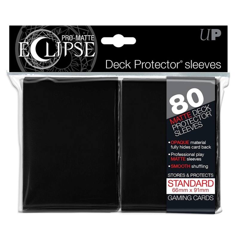 Ultra PRO: Eclipse Pro-Matte Standard Deck Protector Sleeves 80st - Svart