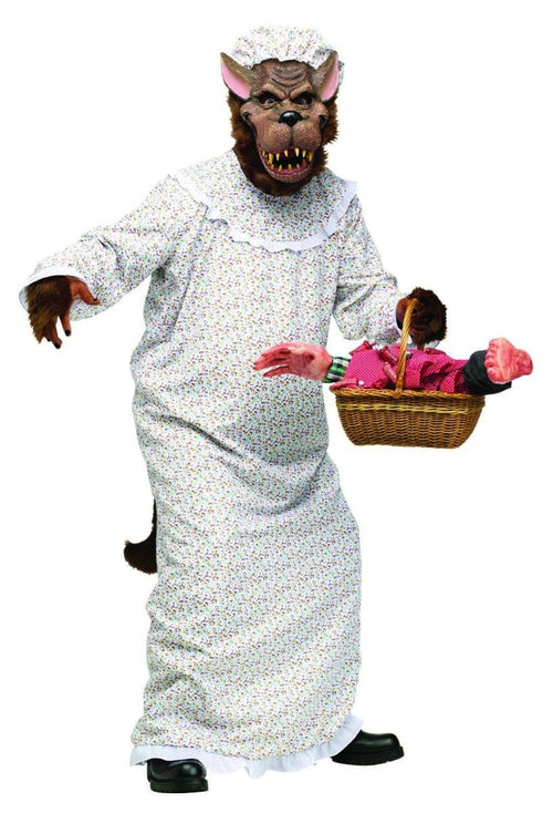 Big Bad Granny Wolf Costume Adult