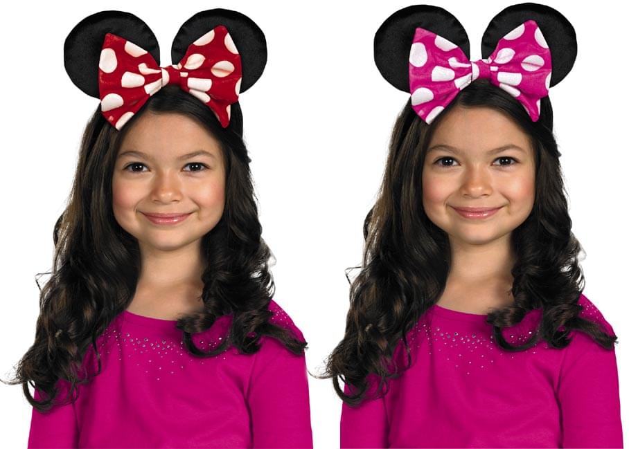 Disney Minnie Mouse Ears With Reversible Bow Costume Headband Child