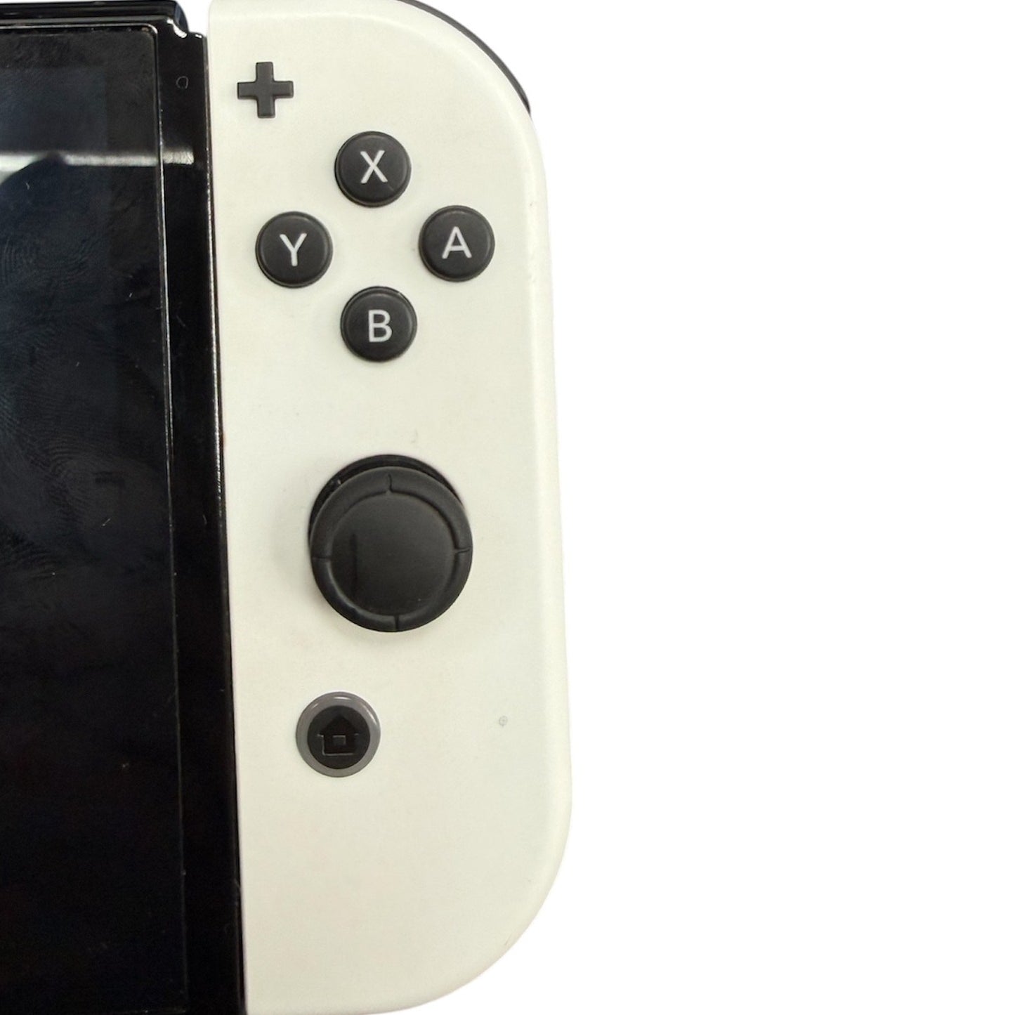 Begagnad Nintendo Switch OLED-konsol 64 GB – Vita Joy-Con – Oöppnad/utan originalkartong + 2 handkontroller