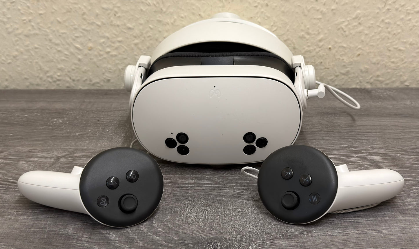 Begagnat Meta Quest 3S VR-headset med batterihuvudband – 128 GB