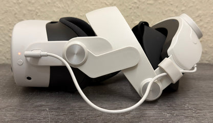 Begagnat Meta Quest 3S VR-headset med batterihuvudband – 128 GB