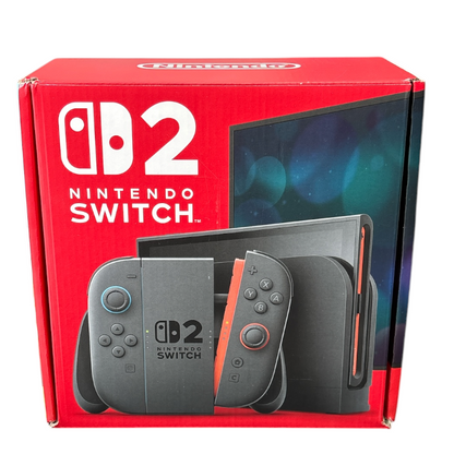 Begagnad Nintendo Switch 2 256GB konsole, Black Joy-Con 2, NY SKICK