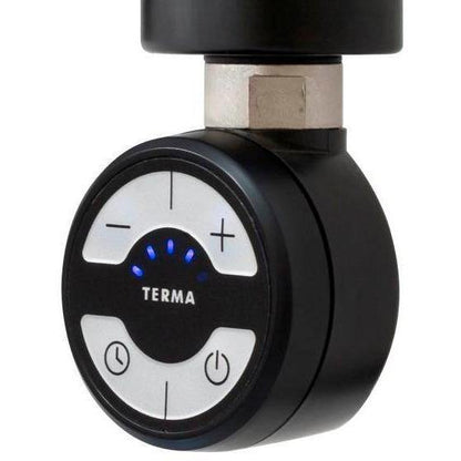 Elektrisk värmare - 7 cm - Elektrisk patron med termostat och timer för elektrisk anslutning av vattenbaserad handdukstork - krom - TVS